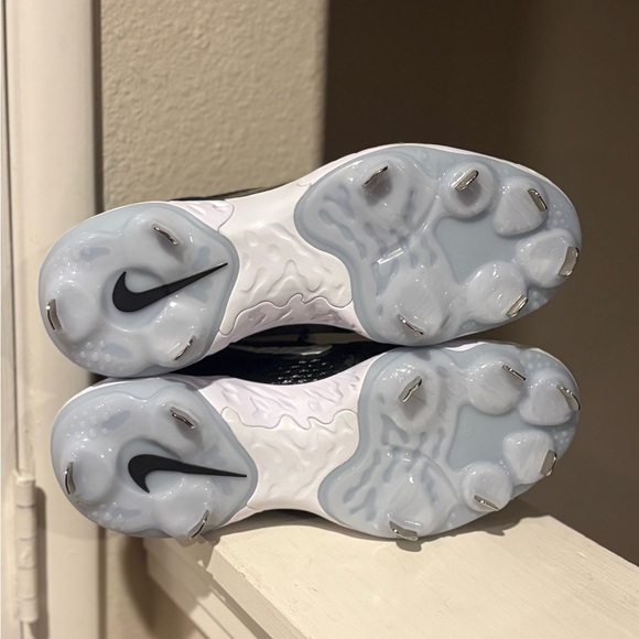 Nike Alpha Huarache Elite 4 Baseball Cleats DJ6521-001 Black/White Mens Size 7 - Picture 6 of 9